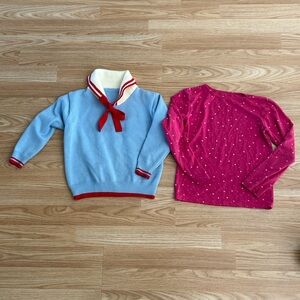 5/$20 🎉 Girl’s Set of 2 Tops Size 4 Preppy Stars Size 4/5